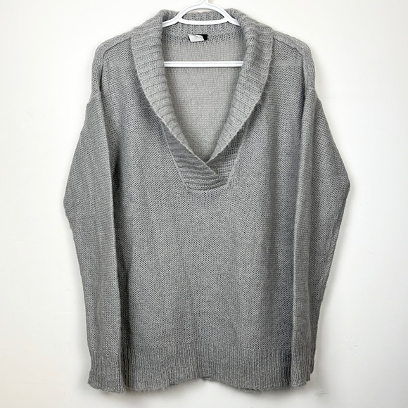 J. Crew Mohair Blend Shawl Collar Sweater - Picture 2 of 8